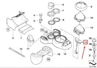 фото thumb №5, Mini cabrio r52 індикатор перемикання передач 62146922440 оригінальний