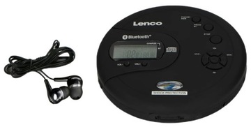 Портативный проигрыватель компакт-дисков LENCO CD-300BK Bluetooth