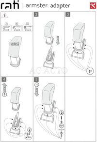 фото thumb №7, Подлокотник з адаптер do dacia spring, 2021-2024, arm2-black