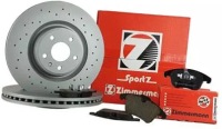 фото thumb №1, Zimmermann тормозные диски+ тормозные колодки перед honda fr-v 282mm
