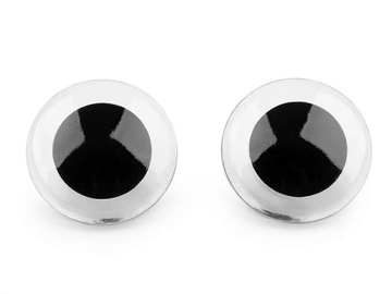 Oczy do maskotek / 45 mm / transparent / 1 para