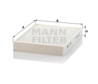 Фильтр салонный mann-filter cu 2736-2 Цена, фото thumb