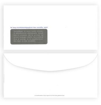 Конверт с окошком С6/С5 (114 х 229 мм) белый