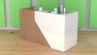 R139 стойка ресепшн 200x75 см дерево
