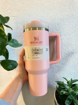 Бутылка-термос Stanley 40 унций с двойными стенками из нержавеющей стали, розовая