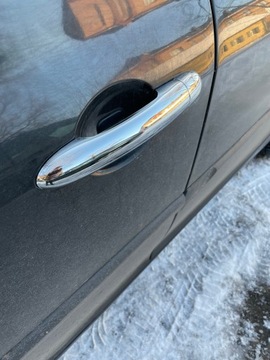 Renault Megane 02 - 2008 хромированные накладки на ручки дверей