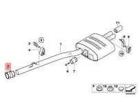 Bmw 3 f30 супорт глушника середнього вихлоп 18307560815 7560815 3.0 бензин Ціна, фото thumb