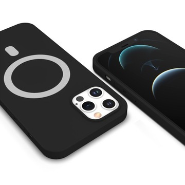 Премиальный корпус силиконовый magsafe для iPhone 12 Pro Max