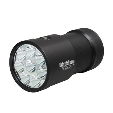 Фонарик для дайвинга BIG BLUE TL8000P 10° 8xLED 20h HIT