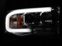 Фары dodge ram 02-06r led трубка  ходовие огни  хром Оригинал, фото thumb