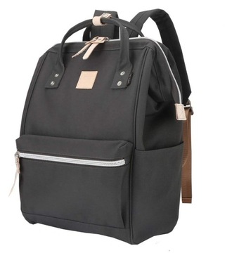 Женский школьный рюкзак Himawari HM1882 для ноутбука 15.6 CORDURA графит/ц.зеленый
