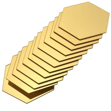 Золотой стиль-4,6*4*2,3 см 12 шт. X 3D зеркальная плитка