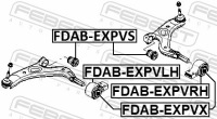 фото thumb №3, Febest fdab-expvs підшипниковий вузол, важіль