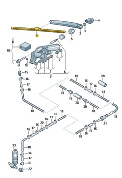 Оригинальный ЗАДНИЙ нож VW GOLF/POLO 5K6955427D