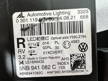 фото thumb №12, Vw tiguan 2 рестайлинг полный led iq light лампа левая правая