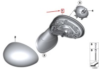 фото thumb №1, Mini countryman r60 передняя часть правый wing mirror 51169805012 9805012
