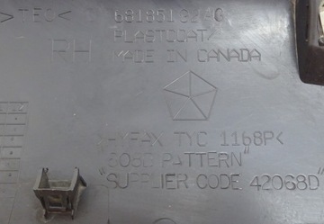 фото thumb №11, 2015-2023 challenger srt widebody планка пороговая накладка правая порог правый