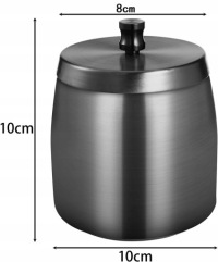 Пепельница металлическая с крышка на taras balkon черная Недорого, фото thumb