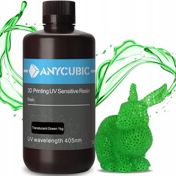 Смола Anycubic Standard Translucent Green 1кг 1л