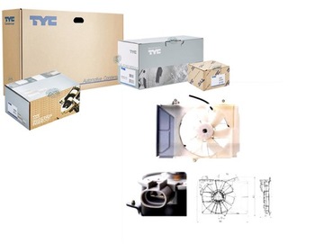 фото thumb №1, Tyc вентилятор радиатор yaris 99-02 1.0 16v