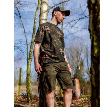 Koszulka Wędkarska T-Shirt Fox Camo T Moro r. XL