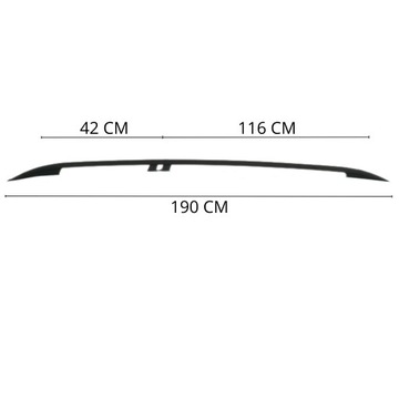 фото thumb №9, Рейлінги дахові чорні ford transit connect рік od 2014 do 2022 l1 короткий