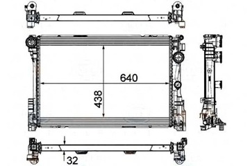 фото thumb №1, Behr hella радіаторів db c180 10-, c200 07-, c220 1
