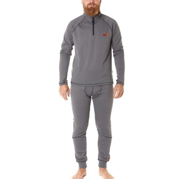 Термоактивный теплый комплект лыжного белья Norfin Winter Line Grey L