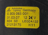 фото thumb №5, Противотуманная фара левый volvo c70 ii 31213175 0305065001