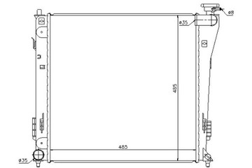 фото thumb №13, Радіаторів двигуна nissens 67551 253103z050 hyundai