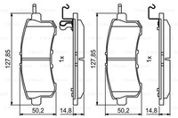фото thumb №15, Тормозная колодка тормозной kpl. задняя infiniti qx4, qx56 nissan armada, patrol vi