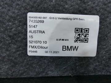 фото thumb №8, Bmw 8 g15 f92 обивка багажника боковина левый 7435269