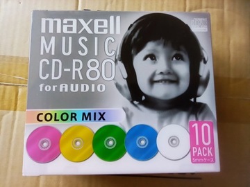 Maxell CD-R Audio Music Color MIX 10szt