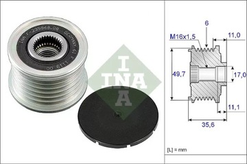 фото thumb №1, L 535008610 сцепление генератора mercedes c