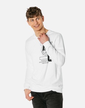 Тонкая толстовка мужская хлопковая футболка с длинным рукавом 3127-1 XXL