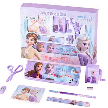Школьный набор FROZEN, пенал, точилка, ластик, блокнот FROZEN