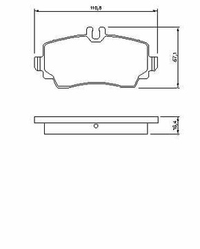 фото thumb №12, Гальмівні колодки ham. db p. w168 a-klasa