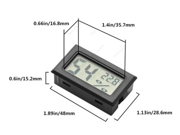 Автомобильный термометр + гигрометр -50+70°C