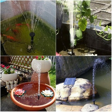 с панельным водяным насосом для купания птиц
