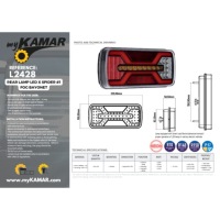 фото thumb №9, Лампа led задня комбінована + протитуманна 12/24v l/p щуп 5pin