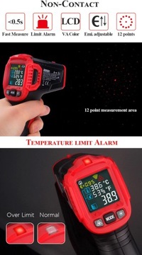 ЛАЗЕРНЫЙ ПИРОМЕТР ТЕРМОМЕТР HABOTEST HT650C