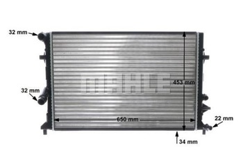 фото thumb №10, Радиаторов golf vi 1.2tsi 09- mahle cr 1899 000s радиаторов, система