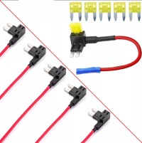 10x адаптер роз'єм запобіжник автомобільний bypass + 10x запобіжник 20a Недорого, фото thumb