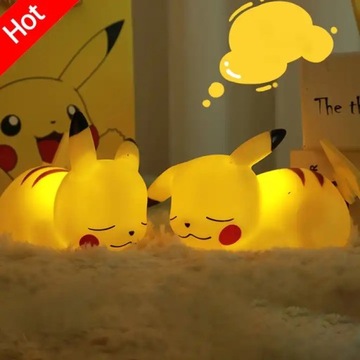 СВЕТОДИОДНЫЙ НОЧНИК PIKACHU POKEMON КРАСИВЫЙ ДЛЯ ПОДАРКА РЕБЕНКУ