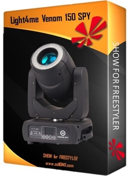 Готовое DMX-шоу для 4-х LIGHT4ME VENOM 150 SPY