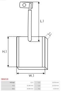 фото thumb №4, As-pl sb6018 щетки стартер