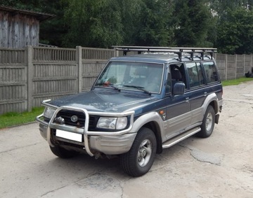 Hyundai Galloper длинный багажник на крышу с сетчатой ​​корзиной, платформой для палатки