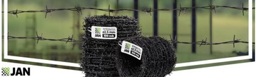 ПВХ колючая проволока с двумя проводными Fi 2,5 мм мяч 100 мл черный грустный