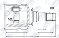 фото thumb №6, Npw-ty-013 nty шарнир внутренний toyota atm camry mcv30 3.0 04-05, camry 2
