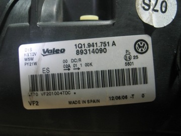 фото thumb №16, Лампа перед ксенон bi-xenon підсвічування vw eos 05-10r. 1q1941751a європа